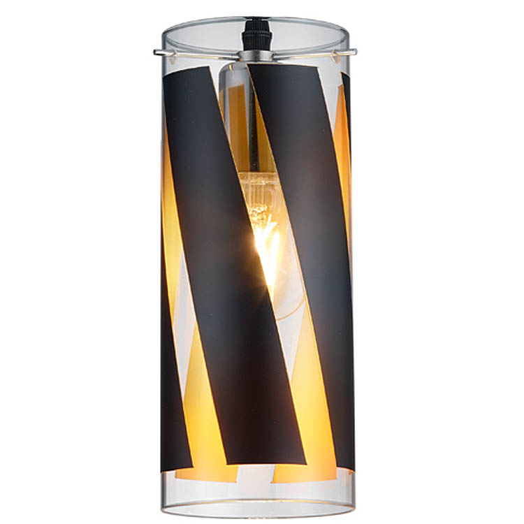 RL Reality Leuchten Ersatzglas schwarz/gold H25cm zu Pendelleuchte Farina Glaszylinder für R30900132 / R30900332 Ersatzschirm 4017807420357 Glaszylinder zu Trio-Lighting Arnsberg Reality Leuchten 4017807420388  