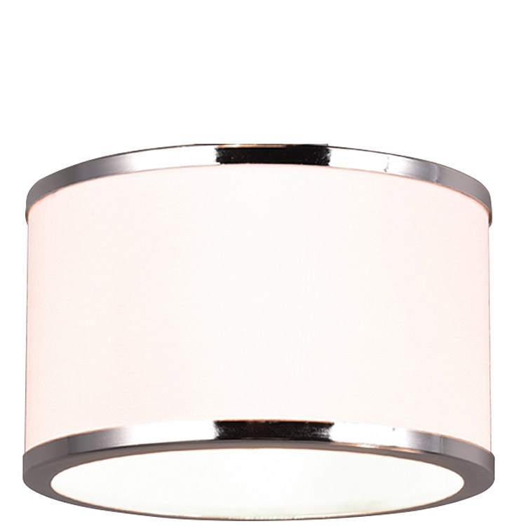 Trio Leuchten Ersatz-Lampenschirm Ø 12cm Stoff weiß / Chrom für Serie Kaprun Pendelleuchte 311630306 Ersatzteil Trio-Lighting Arnsberg 4017807581164