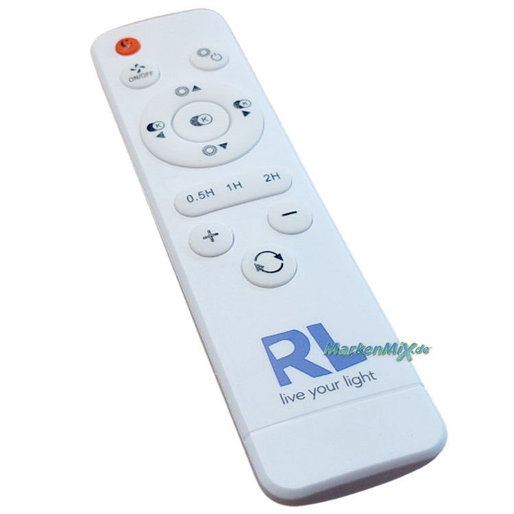 RL Reality Leuchten Ersatz Funk-Fernbedienung 93852IR für LED Serie Stockholm u. Sondervig Deckenleuchte R64262131 / R64262132 / R64272101 Ersatzteil Reality-RL-Trio-Lighting Arnsberg 4017807644364 4017807644371 4017807644401