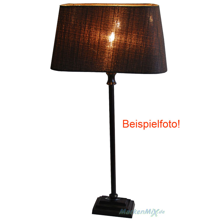 Light & Living Lampenschirm SAFIRA rechteckig 30cm dunkel braun transparent für E27 - 4730497