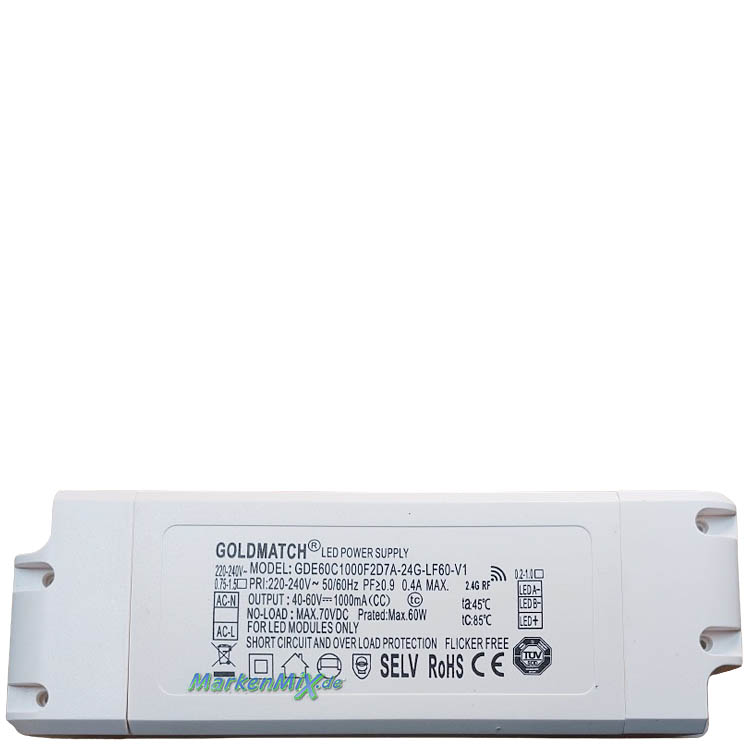 Trio Ersatz-Treiber zu Leuchten Serie Yuma 60W LED Driver für Deckenleuchte 641719187