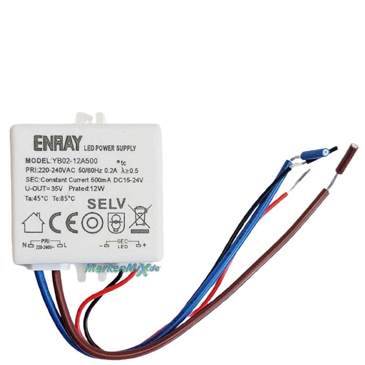 Trio Ersatz-Treiber zu Leuchten Serie Raglan 12W LED Driver für Tischleuchte 248570131 / 248570132
