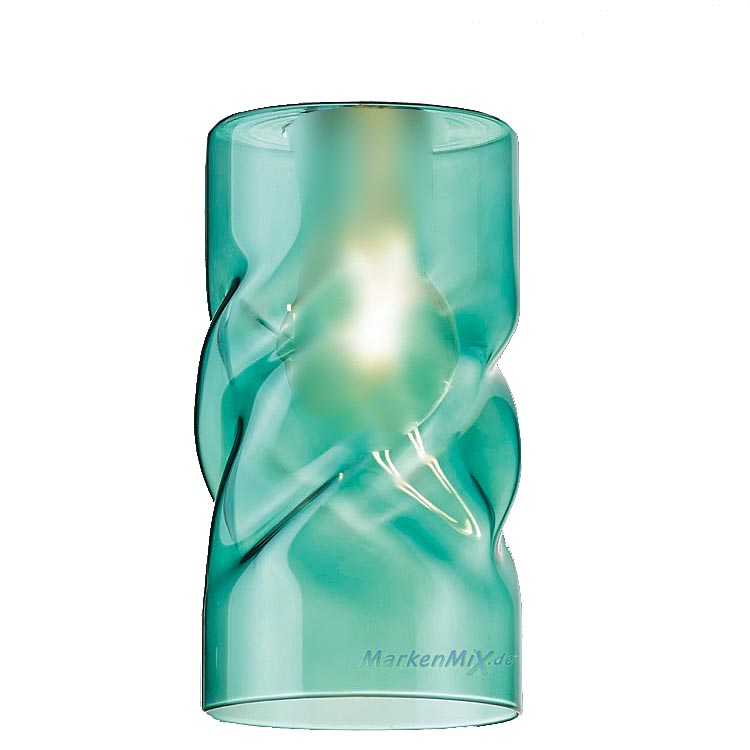 Reality Ersatzglas G3053-19 türkis Glasschirm für Pendelleuchte Swirl R30531019 R30533017 R30533917 Ersatzlampenglas 4017807405774 Ersatzschirm 4017807405804 Glaszylinder zu Trio-Lighting Arnsberg Reality Leuchten 4017807405811 4017807416855