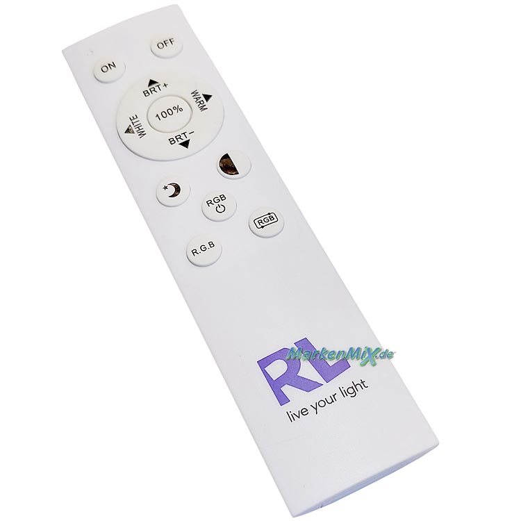 RL Reality Ersatz Fernbedienung 93833IR für LED Serie Arco Deckenleuchte R65091432 4017807619454