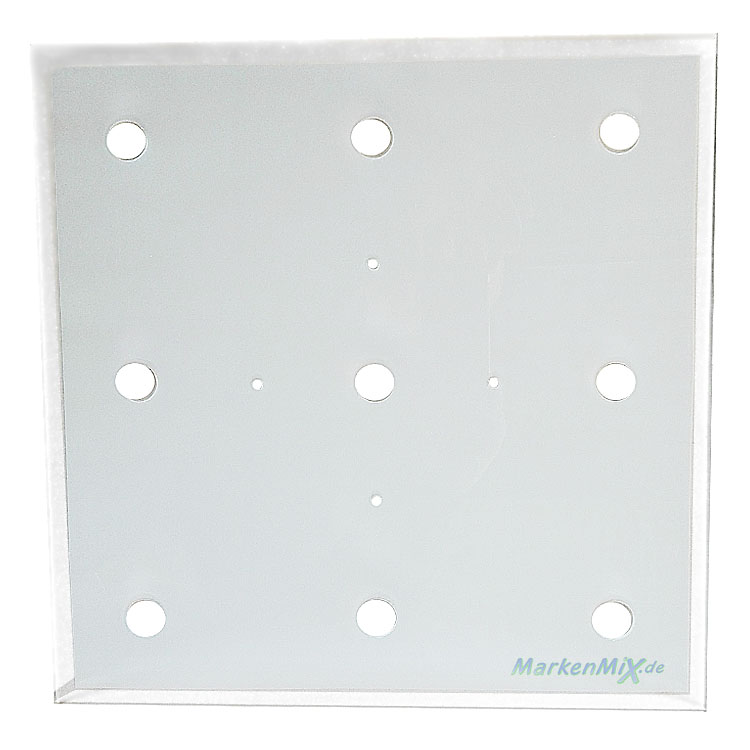 Reality Ersatzglas 35x35cm Glasscheibe satiniert mit klarem Rand Glasschirm für Deckenleuchte R62159106 Glasteller Ersatzschirm zu 4017807222159  Trio-Lighting Arnsberg Reality Leuchten