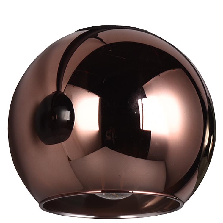 Trio Leuchten Ersatzglas Ø13cm kupfer cooper zu Leuchten-Serie Sheldon Pendelleuchte R31305017 Stehleuchte R41303017 Deckenleuchte R61303017 Glasschirm Trio-Lighting Arnsberg Trio International  4017807585261  4017807585247  