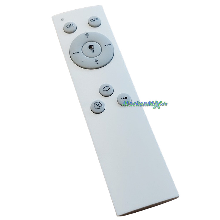 RL Reality Leuchten Ersatz Funk-Fernbedienung 93839IR für LED Serie Varda Deckenleuchte R64811101 / R64811102 Ersatzteil Reality-RL-Trio-Lighting Arnsberg 4017807640601 4017807640625