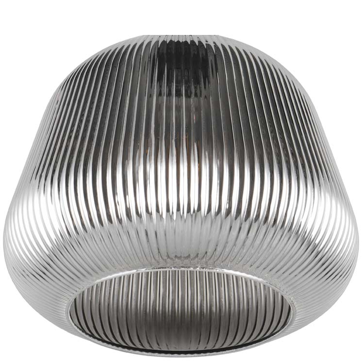 Trio Leuchten Ersatzglas Ø 22cm Glasschirm Chrom bedampft für Leuchten-Serie Tarifa 362800132 Ersatzteil Trio-Lighting Arnsberg 4017807615791
