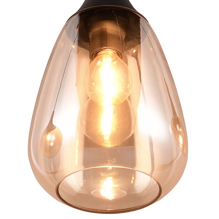 Trio Leuchten Ersatzglas G31701-13 amber Glasschirm 14cm für Serie Lumina Pendelleuchte 317000613 317000813 417000313 317000313