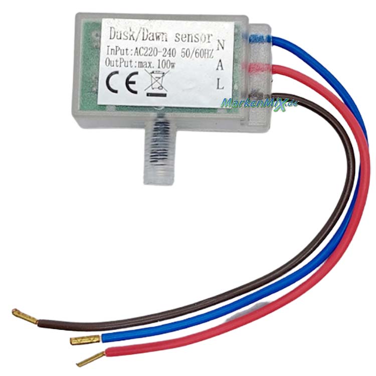 Trio Leuchten Ersatz-Sensor Dämmerungsschalter für LED-Außenleuchten-Serie Gambia Ersatzteil zu Wandleuchte 223669142 Stehleuchte 423669142 Pfosten 523669142 Trio-Lighting Arnsberg 100W Dämmerungssensor Dusk/Dawn Sensor 4017807408508