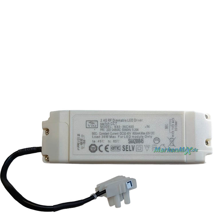 RL Reality Leuchten Ersatz-Treiber VIG VIG K83-36C800 für LED Serie Pomp 36W Driver zu Deckenleuchte R67349106