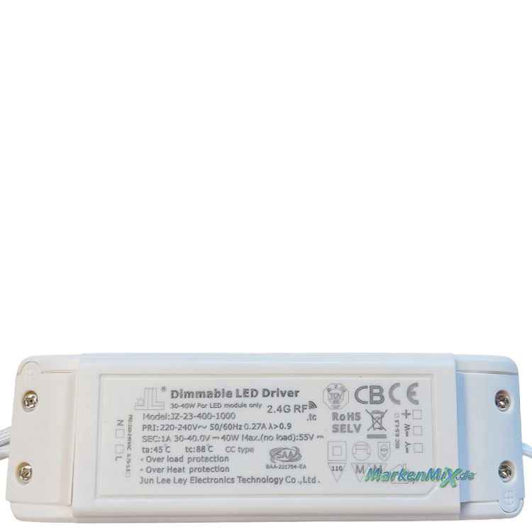 RL Reality-Leuchten Ersatz-Treiber Jun Lee Ley JLL JZ-23-400-1000 LED Driver 40W für Deckenleuchte DEGAS R63511131 / GOYA R63521131 Netzteil