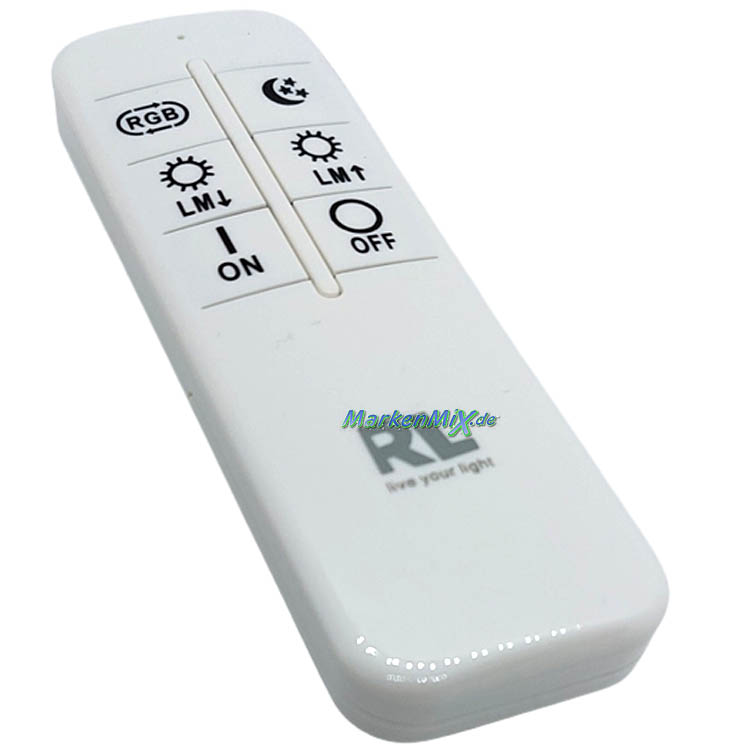 RL Reality Ersatz Funk-Fernbedienung 92968RD Remote control für LED Deckenleuchte Cloudy R62263131 Ersatzteil für Wandleuchte