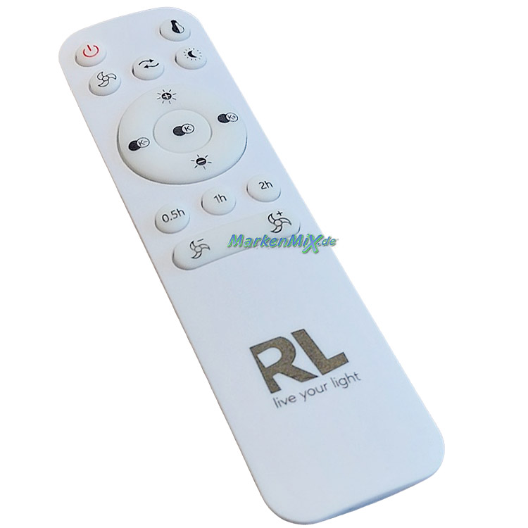 RL Reality Leuchten Ersatz-Fernbedienung für LED Deckenleuchte R62732131 R62732132 R64202131 R64202132 R64412131 R64412132 Ersatzteil Reality-RL-Trio-Lighting Arnsberg 4017807643947 4017807643640 4017807643787