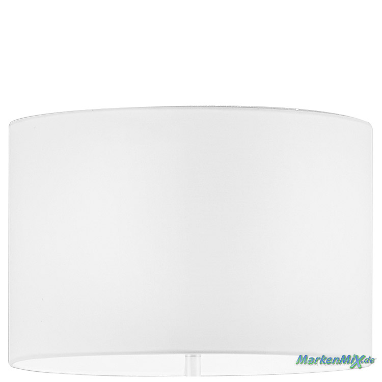 Trio Leuchten Stoffschirm 92782-01 weiß Ø 35cm für Stehleuchte Hotel E27 Fassung Lampenschirm zu 401100101